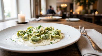Tortellini Pomodoro (Spinat)